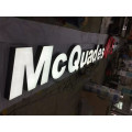 Exterior White Paiting with White Lighting Color LED Bulb Store Advertising Sign Letters